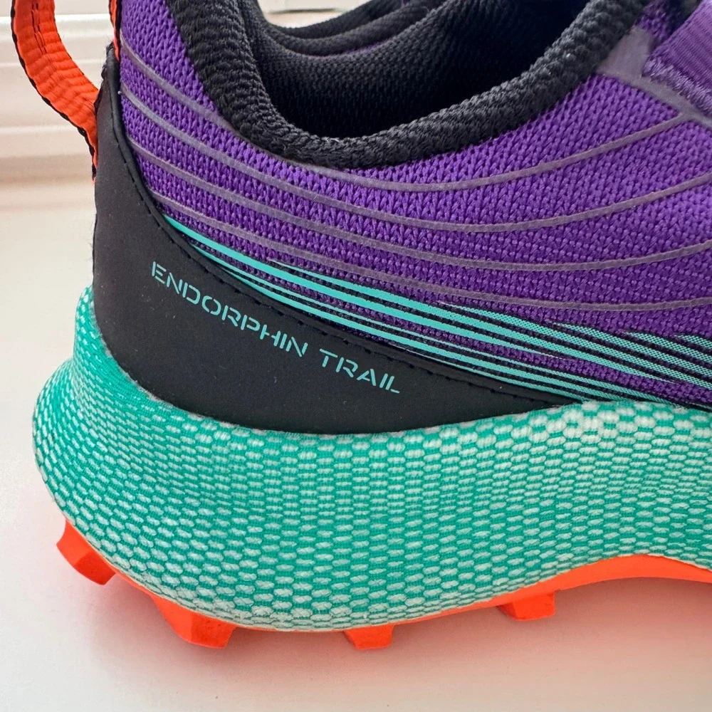 Saucony Endorphin Trail Women's Shoes – Purple / Teal "Concord Jade" Size US 9 - Picture 6 of 9